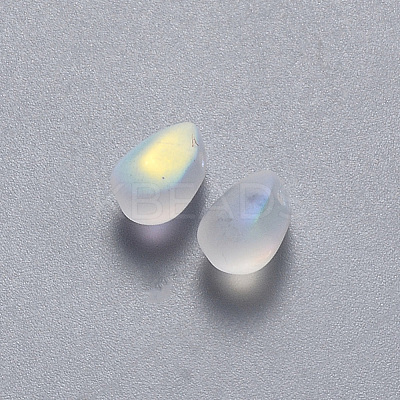 Transparent Spray Painted Glass Charms LS-GLAA-R211-03-C02-1