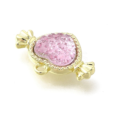 Transparent Pink Resin Rhinestone Charms LS-FIND-B015-01A-LG-1