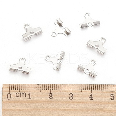 Tarnish Resistant 304 Stainless Steel Folding Crimp Ends X-STAS-M250-02-1