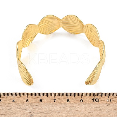 Brass Cuff Bangles for Women LS-BJEW-C112-08G-1