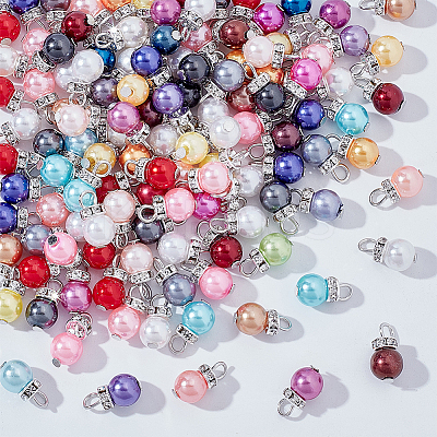 120Pcs Imitation Pearl Acrylic Charms PALLOY-WR00016-1
