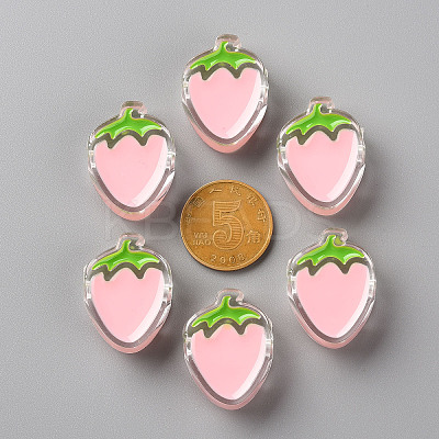 Transparent Enamel Acrylic Beads LS-TACR-S155-003E-1