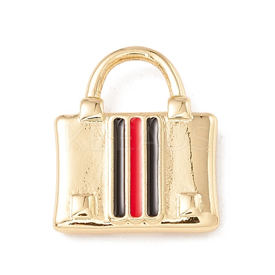 Brass Enamel Pendants KK-P217-05G-02-1