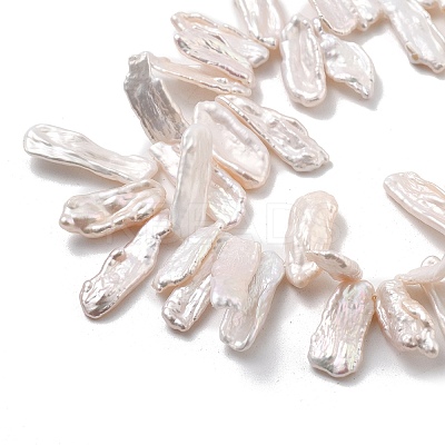 Natural Baroque Keshi Pearl Beads Strands PEAR-P064-02E-05B-1