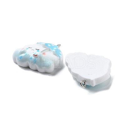 Weather Theme Opaque Resin Pendants LS-RESI-R444-01D-1