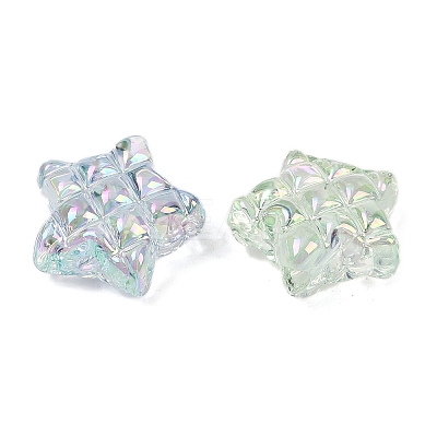 UV Plating Transparent Acrylic Beads MACR-L007-01B-1