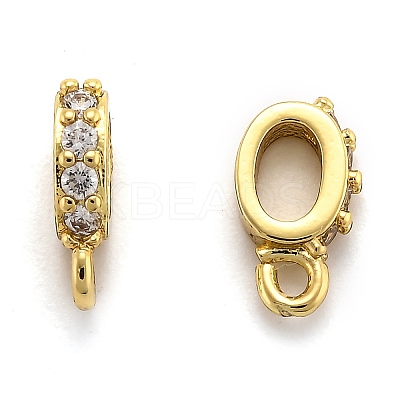 Brass Micro Pave Cubic Zirconia Tube Bails X-ZIRC-H119-11G-1