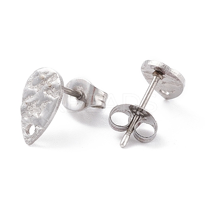 Non-Tarnish 304 Stainless Steel Stud Earring Findings X-STAS-L216-47P-1