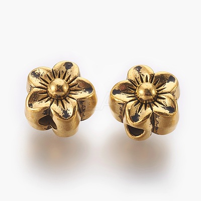 Tibetan Style Alloy Beads X-MPDL-5452-AG-LF-1