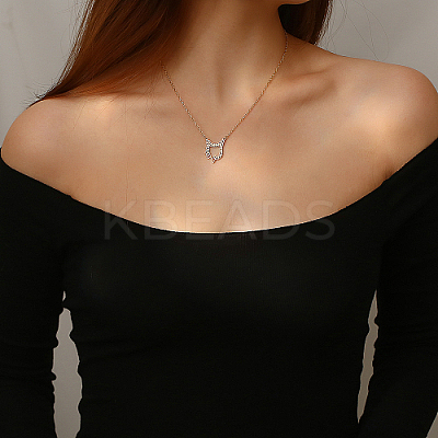 304 Stainless Steel Pendant Necklaces for Women RN1882-1-1