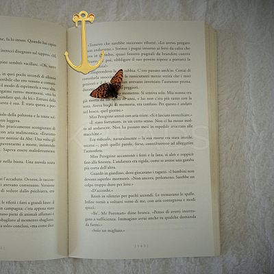 4Pcs 2 Colors Alloy Anchor Bookmark Findings FIND-HY0002-38-1