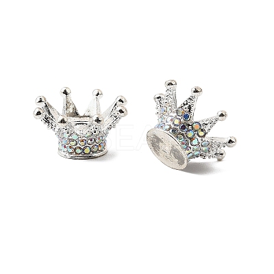 Alloy Rhinestone Crown Beads LS-FIND-NH0001-19S-1