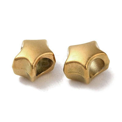 Ion Plating(IP) 304 Stainless Steel European Beads STAS-K285-19G-1