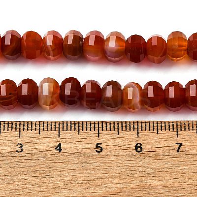 Natural Banded Agate Beads Strands G-P587-D03-02C-1