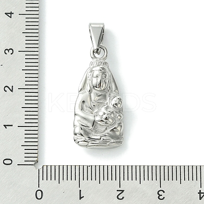 Non-Tarnish 304 Stainless Steel Pendants STAS-L275-15P-1