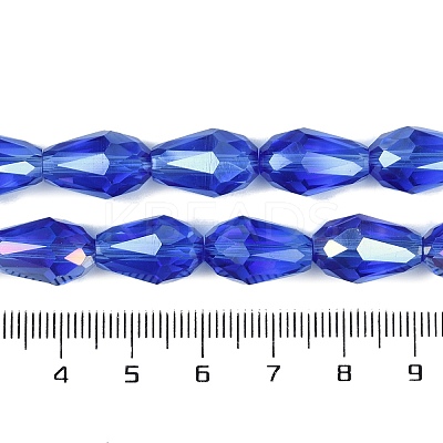 Transparent Electroplate Glass Beads Strands LS-EGLA-N013-T6mm-B11-1