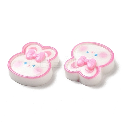 Cute Cartoon Animal Opaque Resin Cabochons RESI-C034-05C-1
