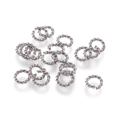Tarnish Resistant 304 Stainless Steel Saw Cut Open Jump Rings STAS-P212-20P-1