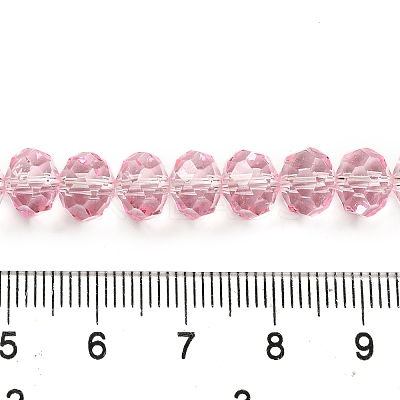 Transparent Baking Paint Glass Beads Strands LS-DGLA-A034-T8mm-D09-1