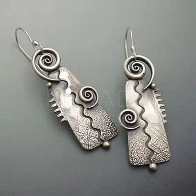 National Style Alloy Plastic Dangle Earrings FS-WGBC682-03-1