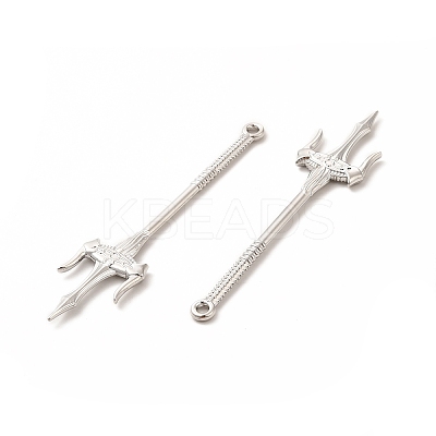 Rack Plating Alloy Big Pendants PALLOY-E025-32P-1