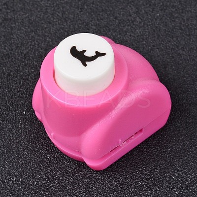 Random Single Color or Random Mixed Color Mini Plastic Craft Paper Punch Sets for Scrapbooking & Paper Crafts AJEW-L051-03-1