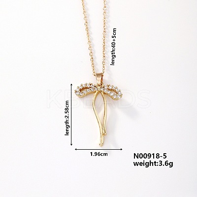 Fashionable and Elegant Butterfly Brass Rhinestone Pendant Necklaces QH8732-3-1