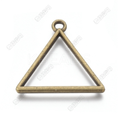 Alloy Open Back Bezel Pendants LS-PALLOY-WH0067-73A-1