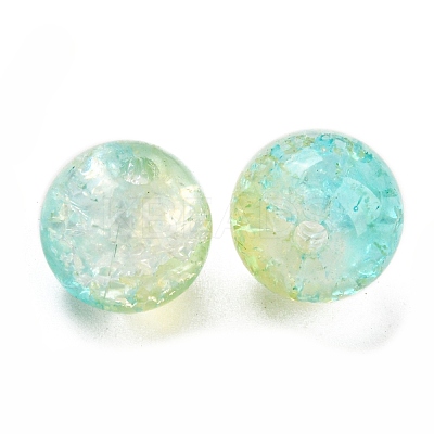 Transparent Crackle Glass Beads GLAA-L046-01A-20-1