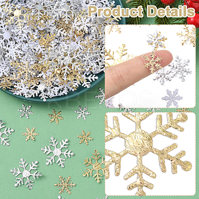 6 Bags 3 Styles 2 Colors Plastic Confetti DIY-SC0031-48A-1