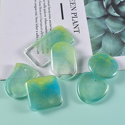 DIY Shield & Geometric Shape Pendant Silicone Molds LS-DIY-G067-06A-1