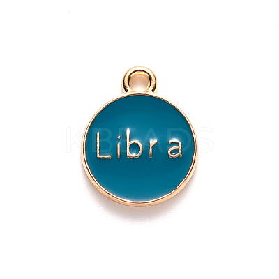 Alloy Enamel Pendants ENAM-S124-01A-05K-1