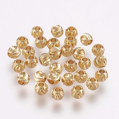 Brass Spacer Beads X-KK-G312-01G-5mm-G-1