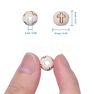 Unfinished Wood Beads X-WOOD-S656-LF-1