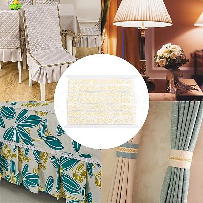 Ethnic Style Embroidery Polycotton Ribbons OCOR-WH0066-22B-1
