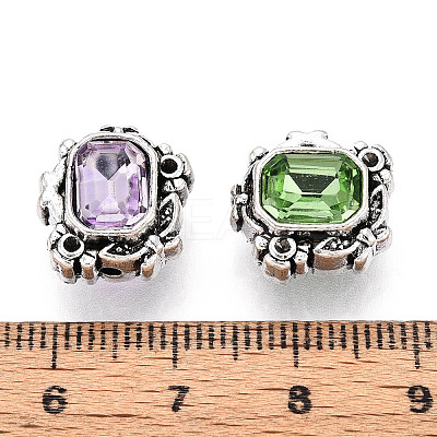 Tibetan Style Alloy Beads TIBE-N013-31AS-1
