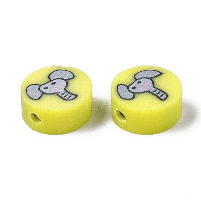 Handmade Polymer Clay Beads CLAY-N008-036E-1