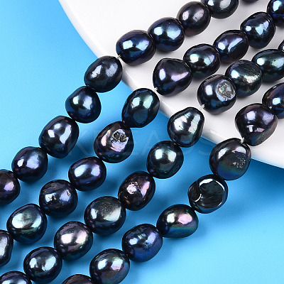 Natural Cultured Freshwater Pearl Beads Strands PEAR-N014-10C-1