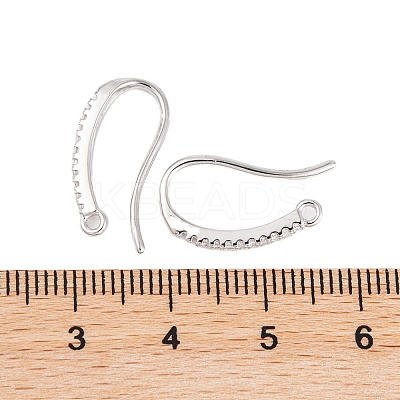 Rack Plating Brass Cubic Zirconia Earring Hooks KK-S374-05P-04-1