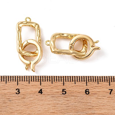 Brass Fold Over Clasps LS-KK-U016-09G-1