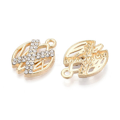 Alloy Rhinestone Pendants FIND-N008-04KCG-1