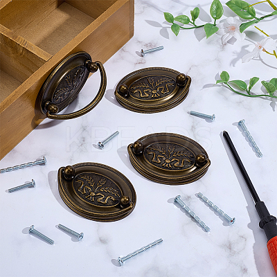 4Pcs Zinc Alloy Drawer Handles FIND-PH0060-25-1
