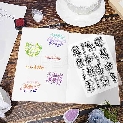 Plastic Stamps DIY-WH20018-0134-1