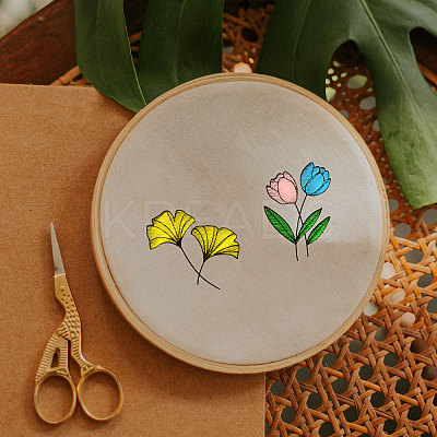 4 Sheets 11.6x8.2 Inch Stick and Stitch Embroidery Patterns DIY-WH0455-001-1