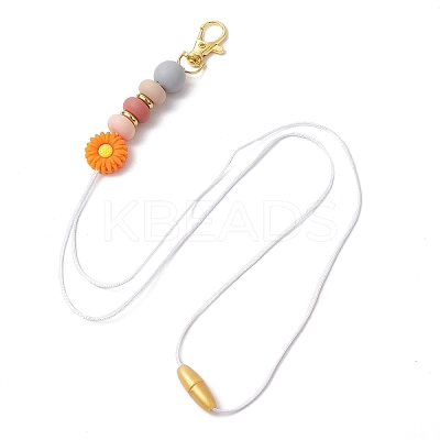 Alloy and Silicone and Stainless Steel Pendant Decorations HJEW-JM03021-03-1