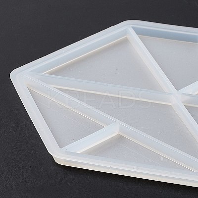 DIY Triangle & Trapezoid & Rhombus Tangram Pieces Display Decoration Silicone Molds LS-DIY-G067-05D-1