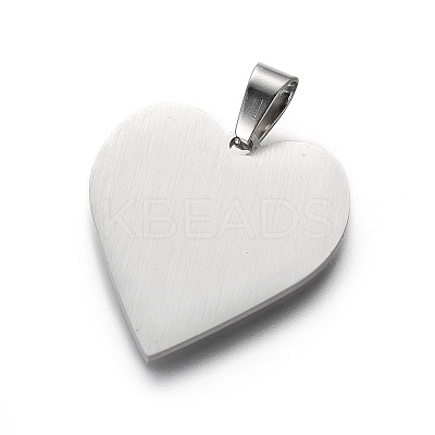 Non-Tarnish 304 Stainless Steel Pendants X-STAS-F214-02P-1