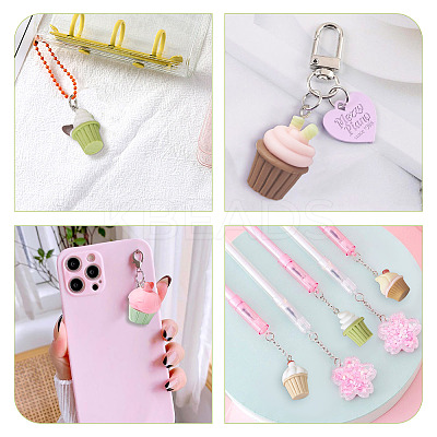 36Pcs 9 Styles Opaque Resin Pendants RESI-BT0001-24-1