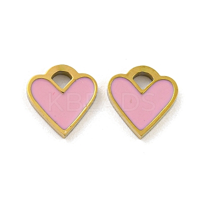 316 Surgical Stainless Steel Enamel Charms STAS-M073-37A-02G-1