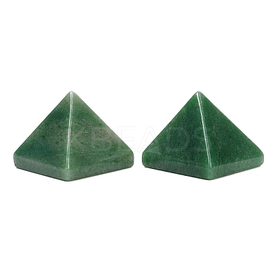 Natural Green Aventurine Orgonite Pyramid Display Decorations G-C186-08E-1